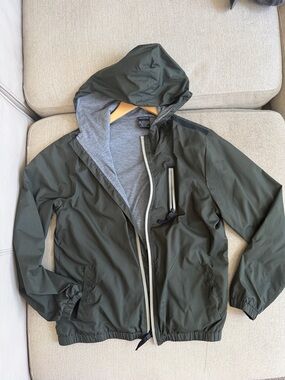 Ring of Fire Olive Green Hooded Kids Jacket